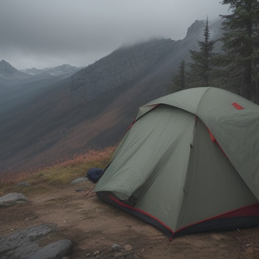 【防水バッグ】登山での荷物の整理術 | 雨の中を歩く装備の選び方 をイメージした 秋、山 の写真