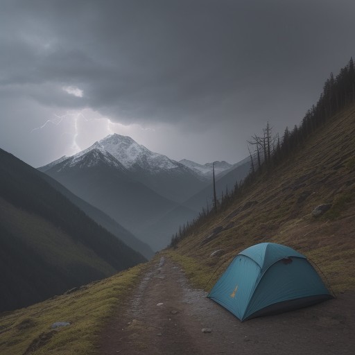 【悪天候対策】山の雨や風への備え | 下山の安全を守る予防策 をイメージした 山 の写真