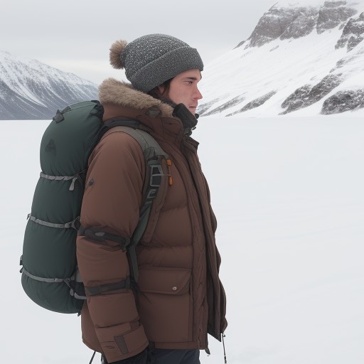 【防寒着】冬の登山で体温を守る服装 | 保温効果を高める重ね着の方法 をイメージした 冬、雪景色、山 の写真