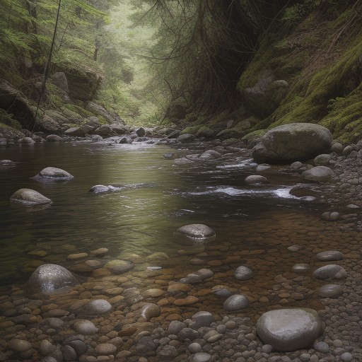 【渓流釣り】水しぶきが上がる岩場で | ヤマメを追いかける時間 をイメージした 山 の写真