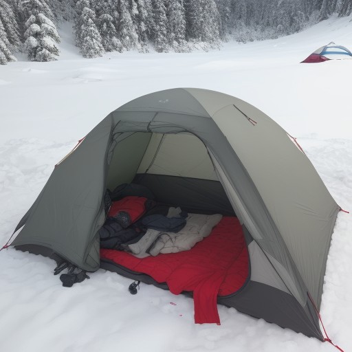 【山用緊急装備】救助を待つ時間に使う道具 | 冬の雪山で体温を守る品々 をイメージした 冬、山、雪景色 の写真