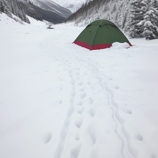 【気候変動】山の雪解けと天候の変化 | 登山ルート選びの注意点と対策 をイメージした 雪景色、雪景色、冬、ハイキング、山、登山道 の写真