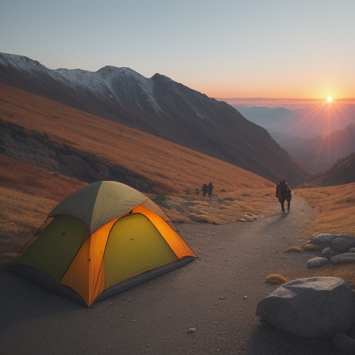 【登山】秋の山道を歩いて巡るルート | 山頂から眺める紅葉の景色を記録する をイメージした 秋、ハイキング、夕日 の写真