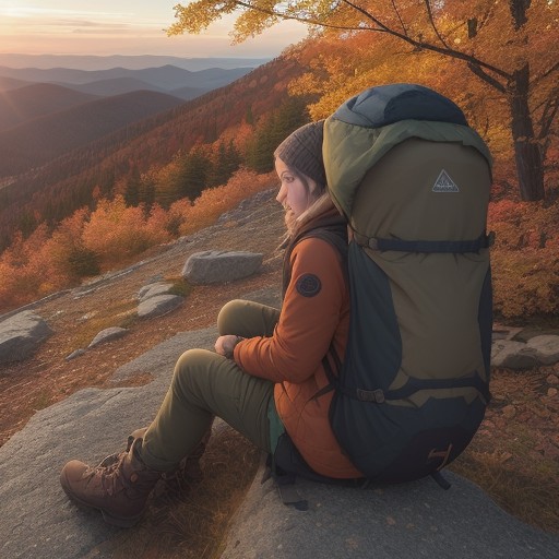 【登山】紅葉が色づく山道 | 初心者が準備する道具とルート選び をイメージした 秋、秋、ハイキング、ハイキング、登山道、夕日 の写真