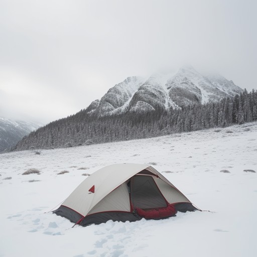 【遭難防止】山での安全確保 | 吹雪の雪山で救助を待つ方法 をイメージした 冬、雪景色、山 の写真