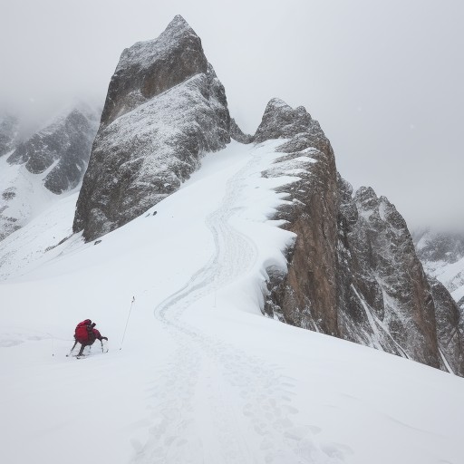 【雪山登山】ガイドと共に歩く滑走路ルート | 冬の装備と登山の注意点 をイメージした 冬、雪景色、山 の写真