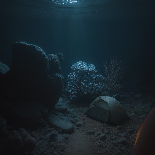 【深海魚】生物学の視点から探る | 水深数千メートルの世界に住む魚種 をイメージした自然風景の写真