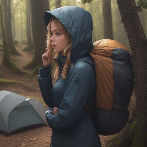 【レインジャケット】軽量モデルの選び方 | 雨の中を歩く登山の装備 をイメージした 春、夏、秋、冬、ハイキング の写真