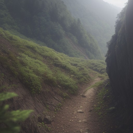 【土砂災害】登山道の急勾配ルート | 地形の変化から判断する注意点と回避策 をイメージした 登山道、ハイキング の写真