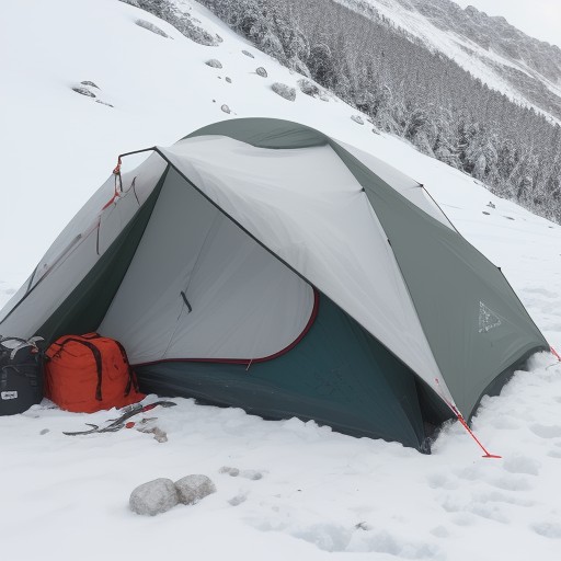 【登山道具】冬の山で事故を防ぐ備え | 救助を待つ時に使う装備 をイメージした 冬、雪景色、山、登山道 の写真