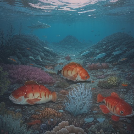 【海洋生物】魚や甲殻類の種類 | 海底の環境と生き物のつながりを観察する をイメージした 夏 の写真
