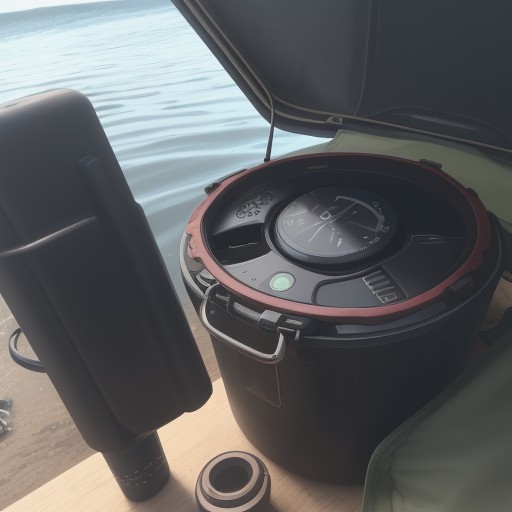 【マリンフォン】海で使う防水スマートフォン | 波止場や釣り船の装備 をイメージした 夏 の写真