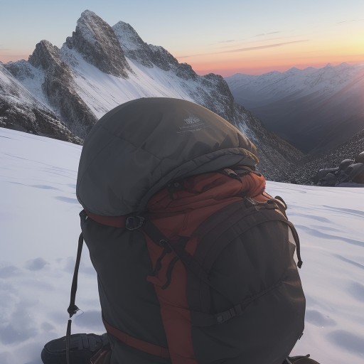 【山頂の気温】秋から冬へ変わる山の景色 | 準備する装備と服装の目安 をイメージした 秋、冬、ハイキング、夕日、山 の写真
