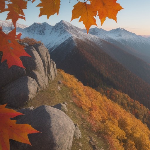 【地形把握】地図から山の形を読み取る方法 | 紅葉の山道を歩く前に をイメージした 秋、秋、山、稜線、ハイキング の写真