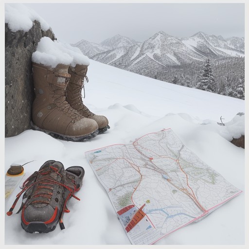 【安全装備】冬の雪山を歩く際に揃える道具 | 事故を防ぐための準備と習慣 をイメージした 冬、雪景色、山、ハイキング の写真