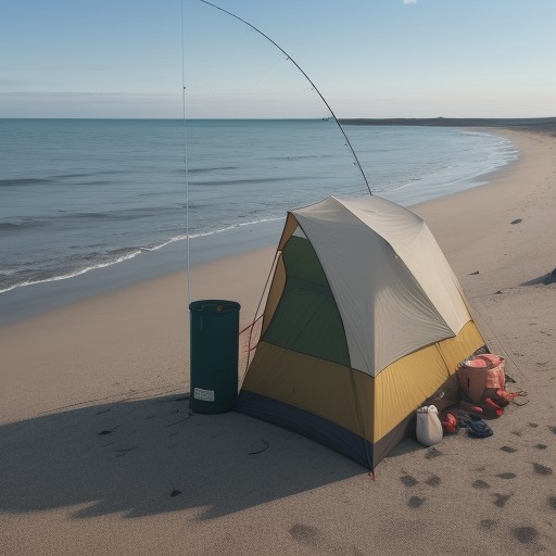 【フィッシングロッド】海での選び方 | 夏の海岸線で狙う魚への挑戦 をイメージした 夏 の写真