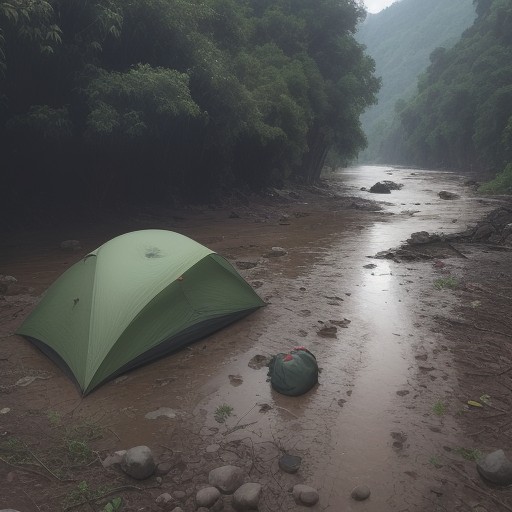 【洪水】梅雨時期に増水した川の流れ | 水位の変化を観察する をイメージした 川 の写真
