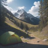 【登山】春の山歩きルート選び | 山桜と新緑が並ぶコースを巡る記録 をイメージした 広角の風景、ハイキング、春、山、登山道 の写真