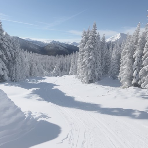 【スキー場】冬の雪山を滑るための | スキー板の選び方と準備 をイメージした 広角の風景、山、冬 の写真