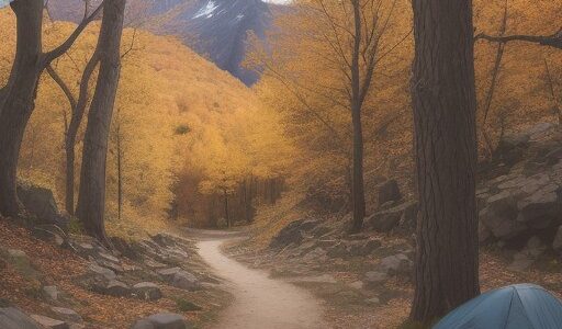 【登山ルート】地図を確認しながら歩く道 | 山頂へ向かって進む秋の景色