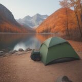 【バックパック】荷物の整理術 | 秋の登山道で役立つ詰め方 をイメージした 広角の風景、ハイキング、秋 の写真
