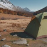 【気候変動】秋の山で見られる気温の変化 | 登山に向けて準備する服装 をイメージした 広角の風景、山、秋、ハイキング の写真
