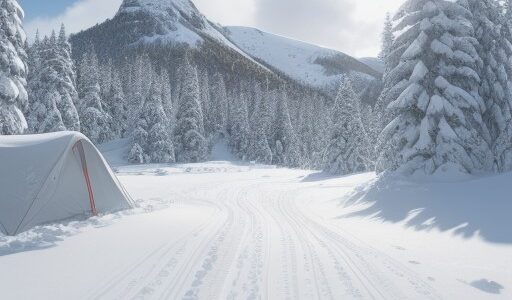 【雪山】スキーで冬のコースを滑り降りる | 山頂から眺める景色の変化
