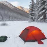 【体温管理】冬の山歩きで血流を維持する | 気温の変化への備え方 をイメージした 広角の風景、ハイキング、冬 の写真