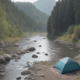 【川釣り用品】水辺での浮き選びと使い方 | 夏の川の流れに合わせる道具 をイメージした 広角の風景、川、夏、川 の写真