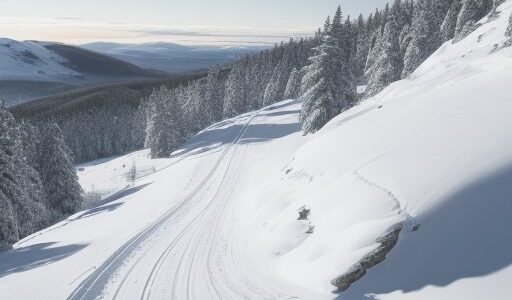 【スキー】雪山の斜面を滑り降りる | 風を切る速さと冬の空気感