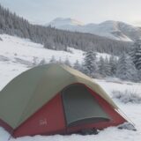 【アウトドアウェア】冬の山歩きで風を防ぐ | 体温を保つ服装選び をイメージした 広角の風景、ハイキング、冬 の写真