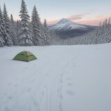 【積雪】冬の山域における気温の変化 | 雪の状態に合わせた装備の選び方 をイメージした 広角の風景、雪景色、山、冬、雪景色 の写真
