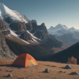 【風対策】登山の準備と装備の選び方 | 秋の山頂で迎える風の止まった時間 をイメージした 広角の風景、ハイキング、秋 の写真