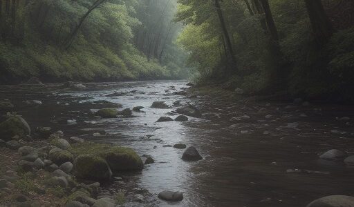 【河川水位】大雨のあとに増水した川の流れ | 水位の変化と釣り場の確認方法