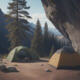 【ヘルメット】岩場の登山で身を守る安全装備 | 選び方と装着の注意点 をイメージした 広角の風景 の写真