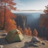 【ヘルメット】岩場の衝撃吸収 | 秋の登山で揃える安全装備 をイメージした 広角の風景、秋 の写真