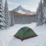 【ウィンタートレイルランニング】冬仕様の装備 | 寒冷期の山道を走る方法 をイメージした 広角の風景、登山道、冬、冬、山 の写真