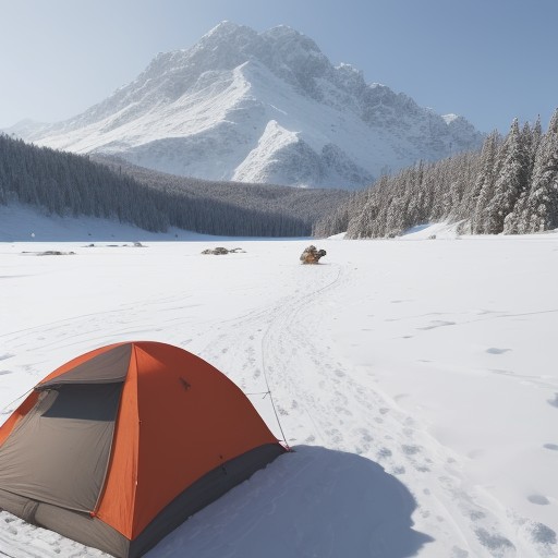 【気温予測】冬山の天気をチェックする方法 | 登山計画を立てる際のポイント をイメージした 広角の風景、山、冬、山 の写真