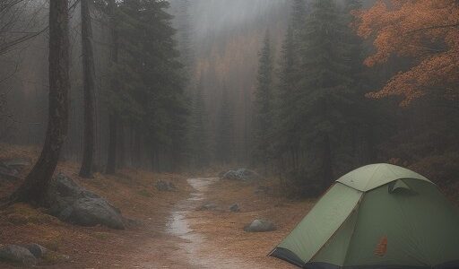 【ハイキングジャケット】撥水と防水の違い | 秋の雨が降る山道を歩く
