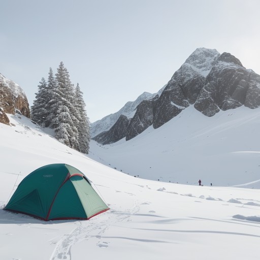 【雪山装備】冬の山で身を守るための道具 | 雪山の歩行準備と注意点 をイメージした 広角の風景、山、雪景色、山、冬、ハイキング、冬 の写真