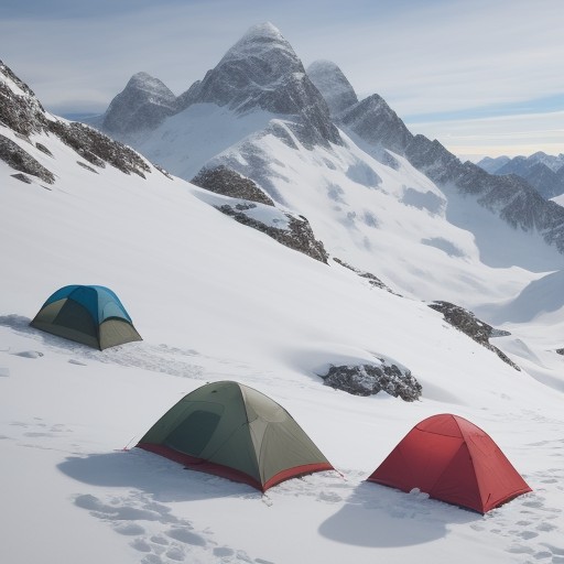 【アイゼン】登山での歩きやすさを左右する | 雪道の足元と選び方のポイント をイメージした 広角の風景、山、登山道、雪景色 の写真
