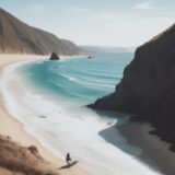 【ボディボード】波に乗る感覚を掴む | 夏のビーチで試したい練習方法 をイメージした 広角の風景、夏 の写真