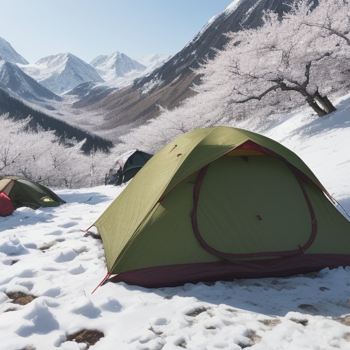 【登山】春の山歩きルート選び | 山桜と新緑が並ぶコースを巡る記録 をイメージした 春、雪景色、山、ハイキング、松林 の写真
