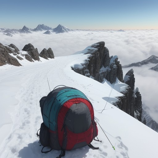 【登山】急登を乗り越えて頂上に辿り着く | 山頂から見渡す雲海の広がり をイメージした 夏、秋、冬、山、ハイキング の写真