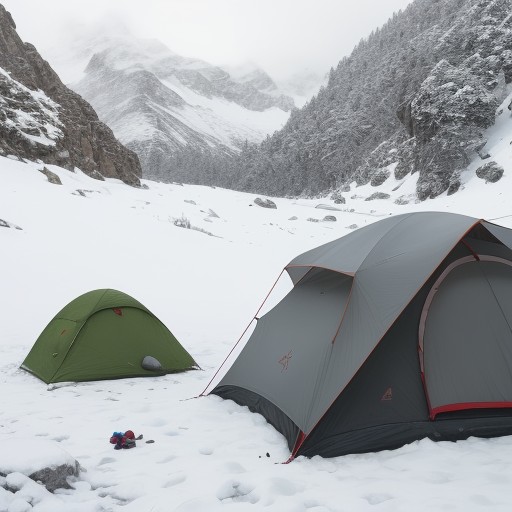 【サーマルウェア】冬の登山で体温を調節する | 保温性の選び方 をイメージした 冬、山 の写真