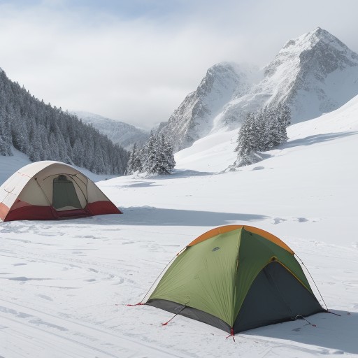 【スキー】冬の雪山で体を動かす | 運動量の目安と体力の消耗への備え をイメージした 冬、山、雪景色 の写真