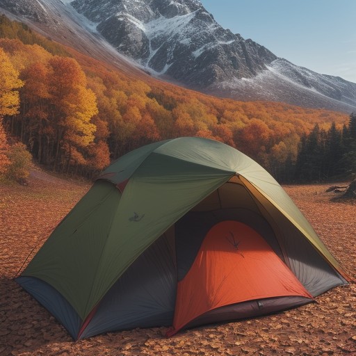 【地図とコンパス】東の方位を確認する | 紅葉の季節に山道を歩く をイメージした 秋、山 の写真
