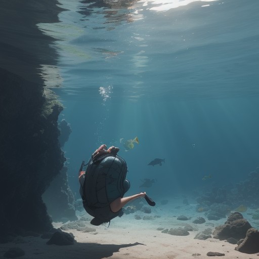 【フィン】海での浮力を活かす泳ぎ方のコツ | 水泳のフォーム改善 をイメージした 夏 の写真