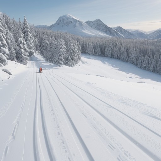 【スキー】雪山をスピードに乗って滑り降りる感覚 | コース選びのポイント をイメージした 雪景色、冬 の写真