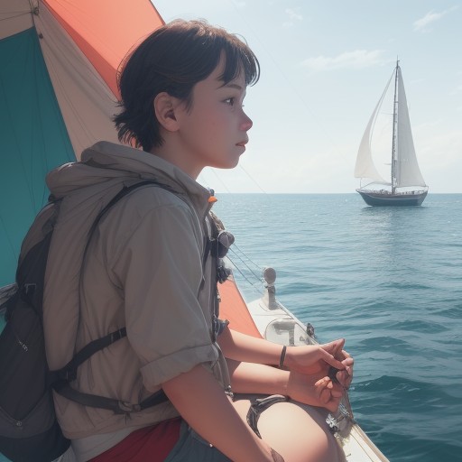【マリンセイル】船で巡る航海のルート | 夏の海を渡る旅の記録 をイメージした 夏 の写真